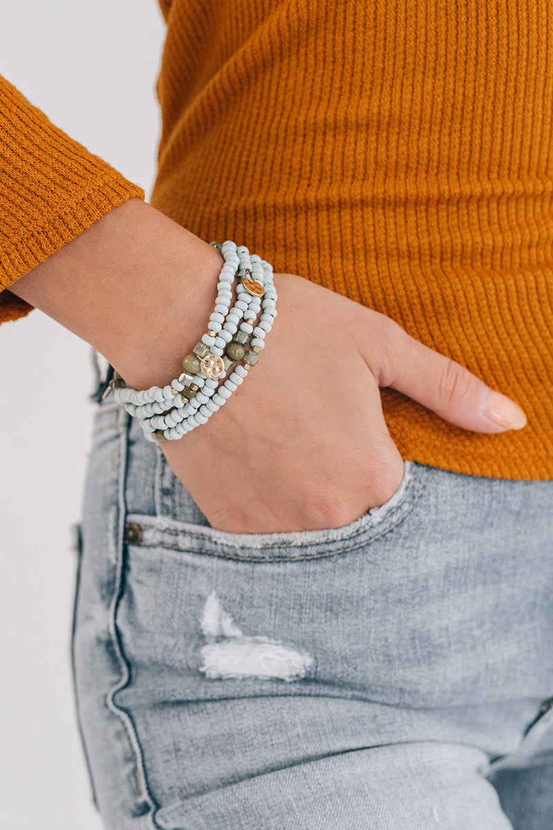 Make Me Want To Bracelet Set (Mint)