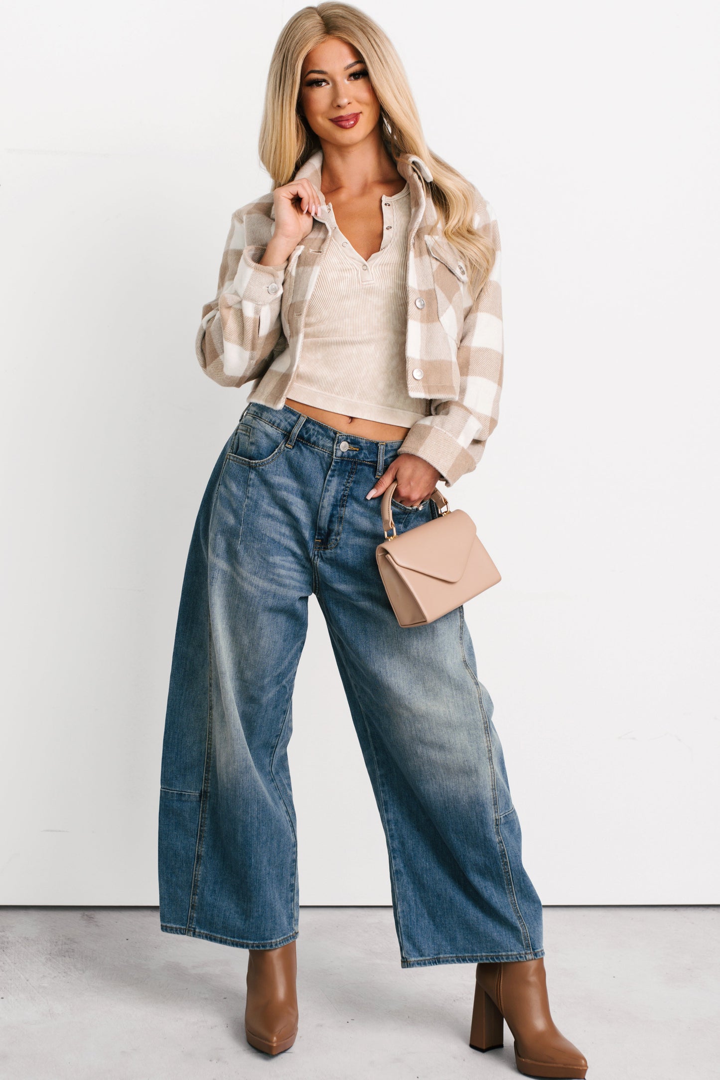 Frank High Rise Signature 8 Barrel Jeans (Medium)