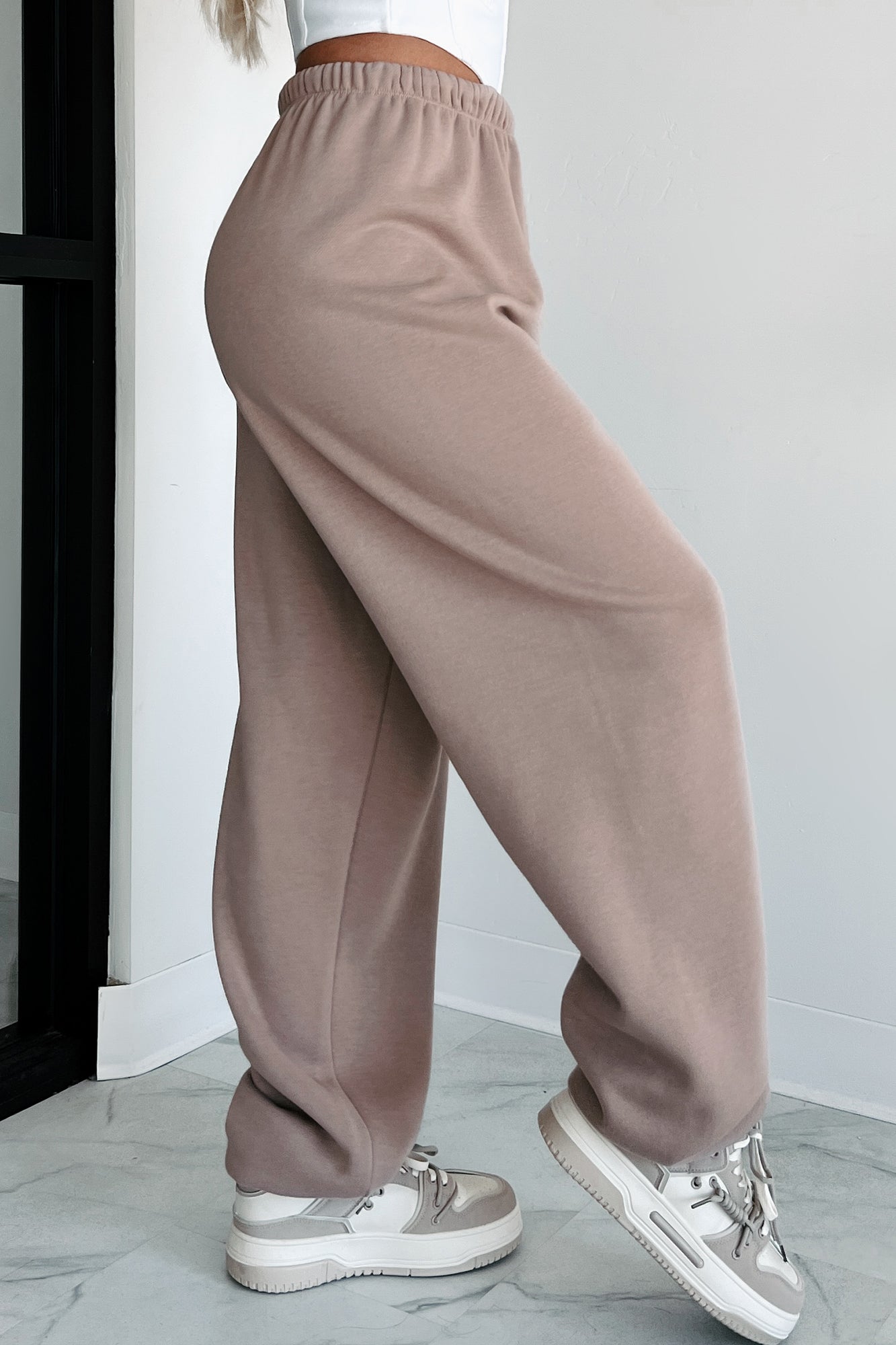 Comfort Is Luxury Oversized Jogger Sweatpants (Mocha)