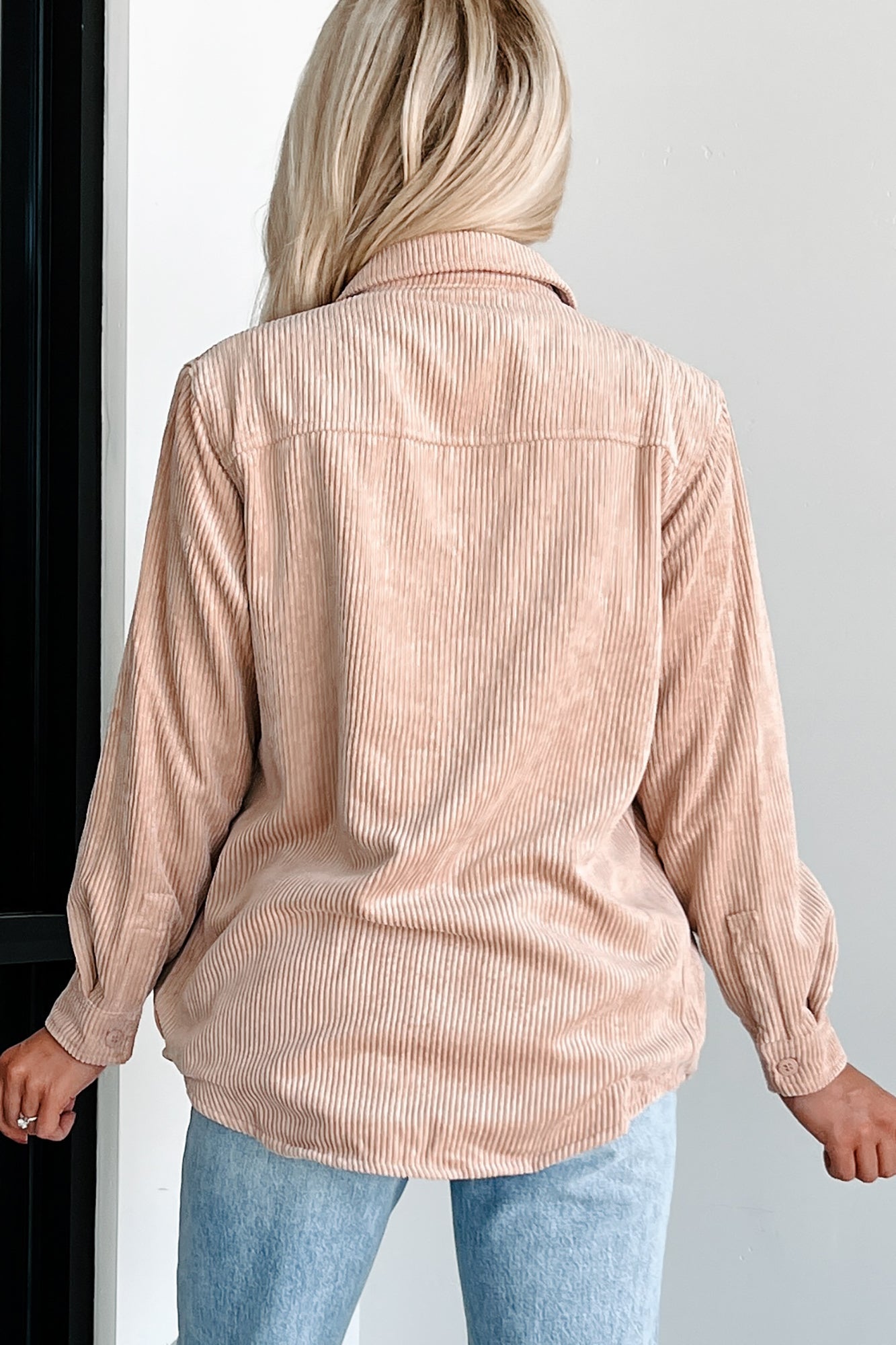 When The Leaves Turn Reversible Corduroy Jacket (Camel)