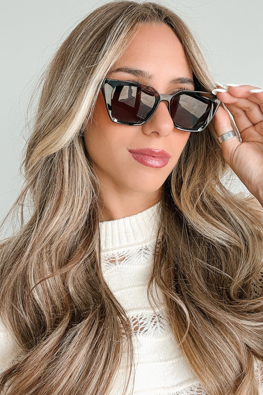 Errand Chic Squared Cat Eye Sunglasses (Multiple Color Options)