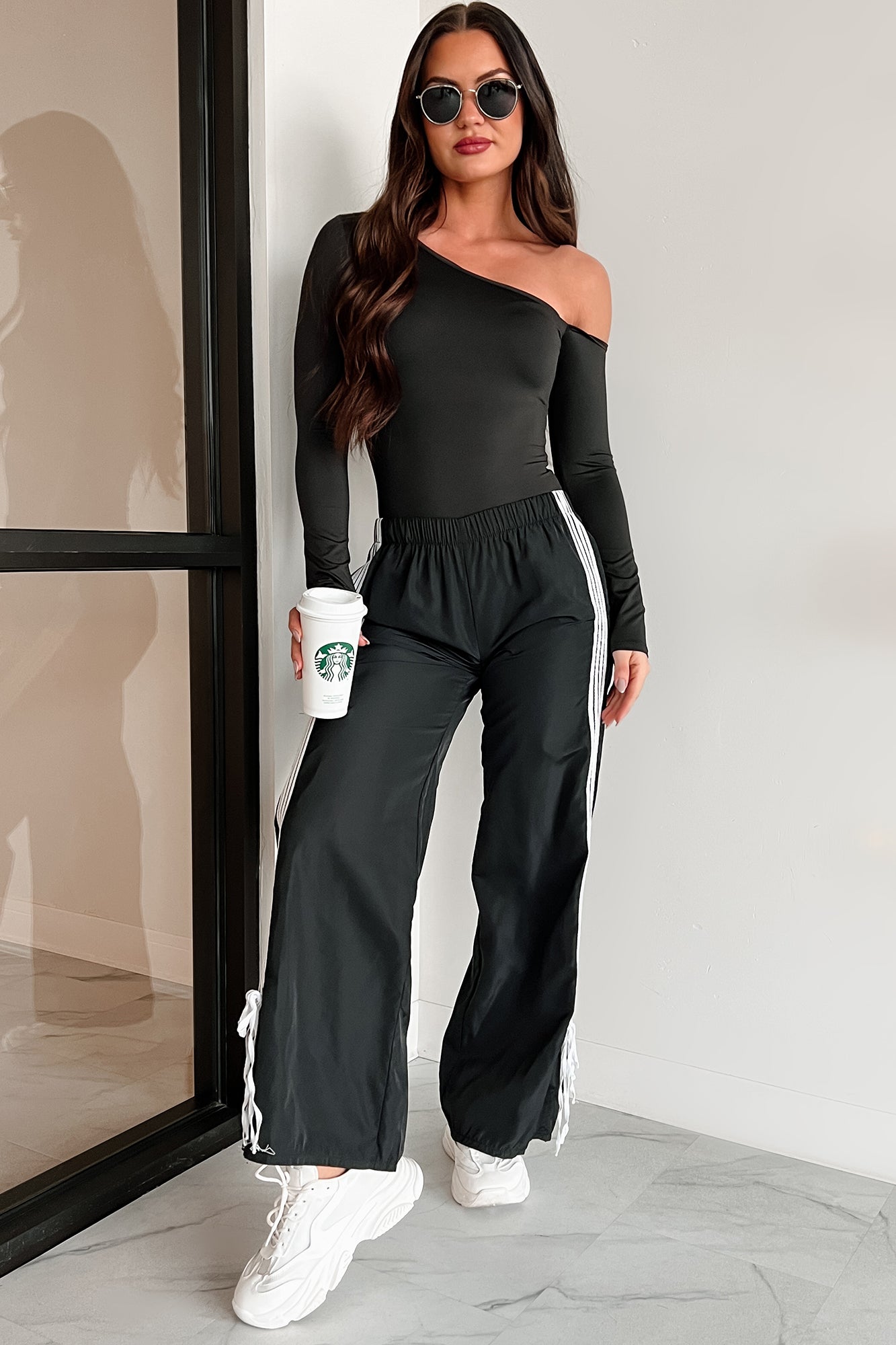Simple Standards Asymmetric Bodysuit (Black)