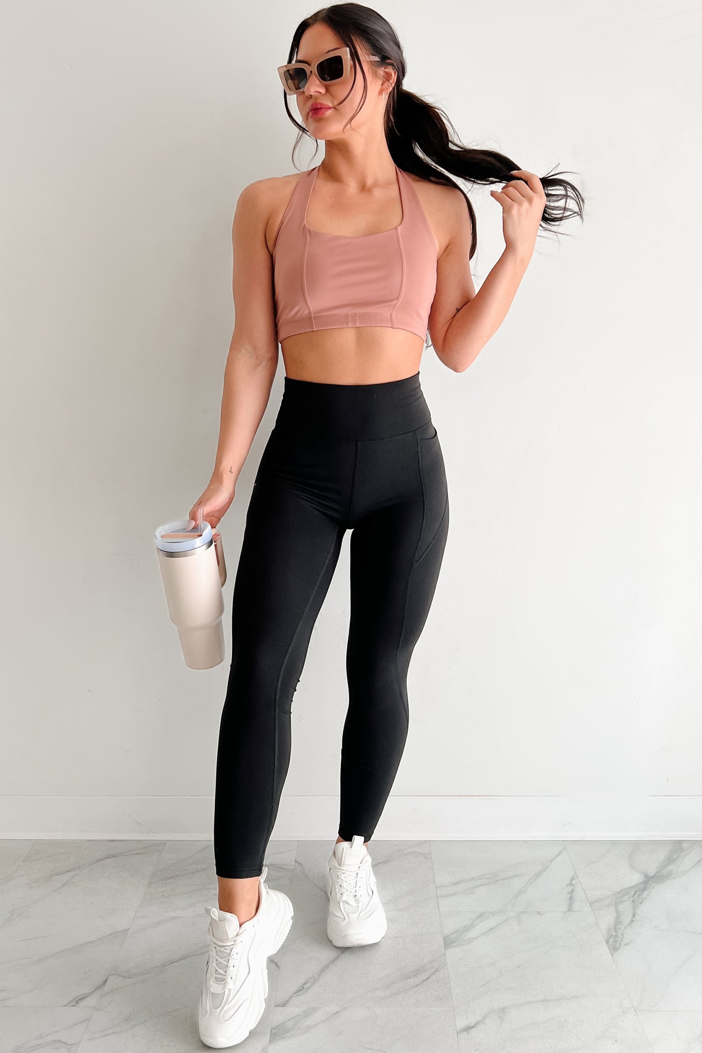 Fitness Flow Padded Active Top (Clay)