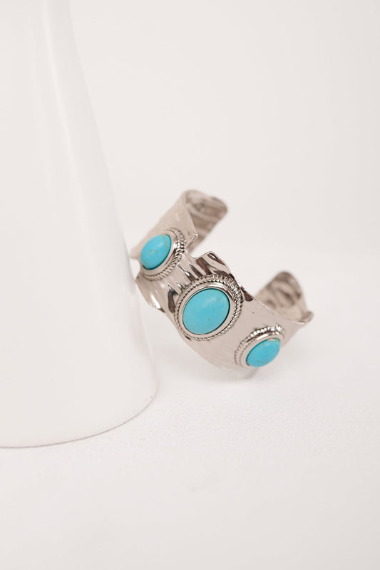 Golden Hour Rodeo Cuff Bracelet (Silver)