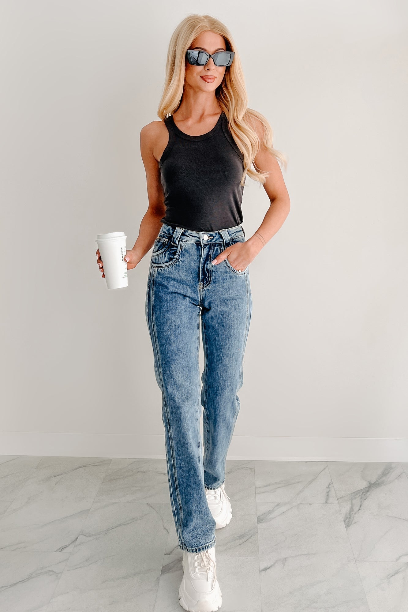 Ada High Rise Saige Dad Jeans (Medium)