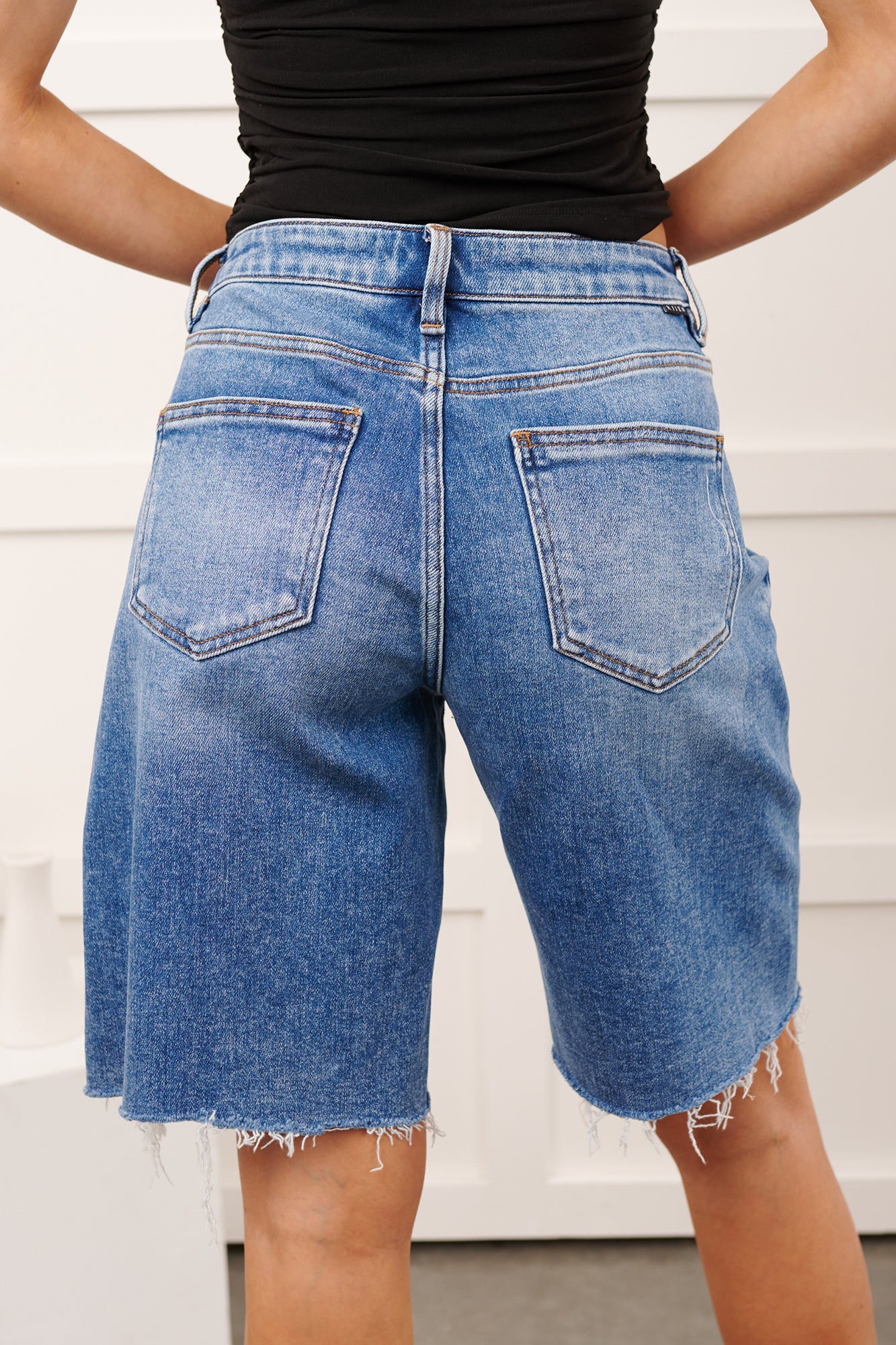 Mikko High Rise Tummy Control Risen Bermuda Shorts (Medium)