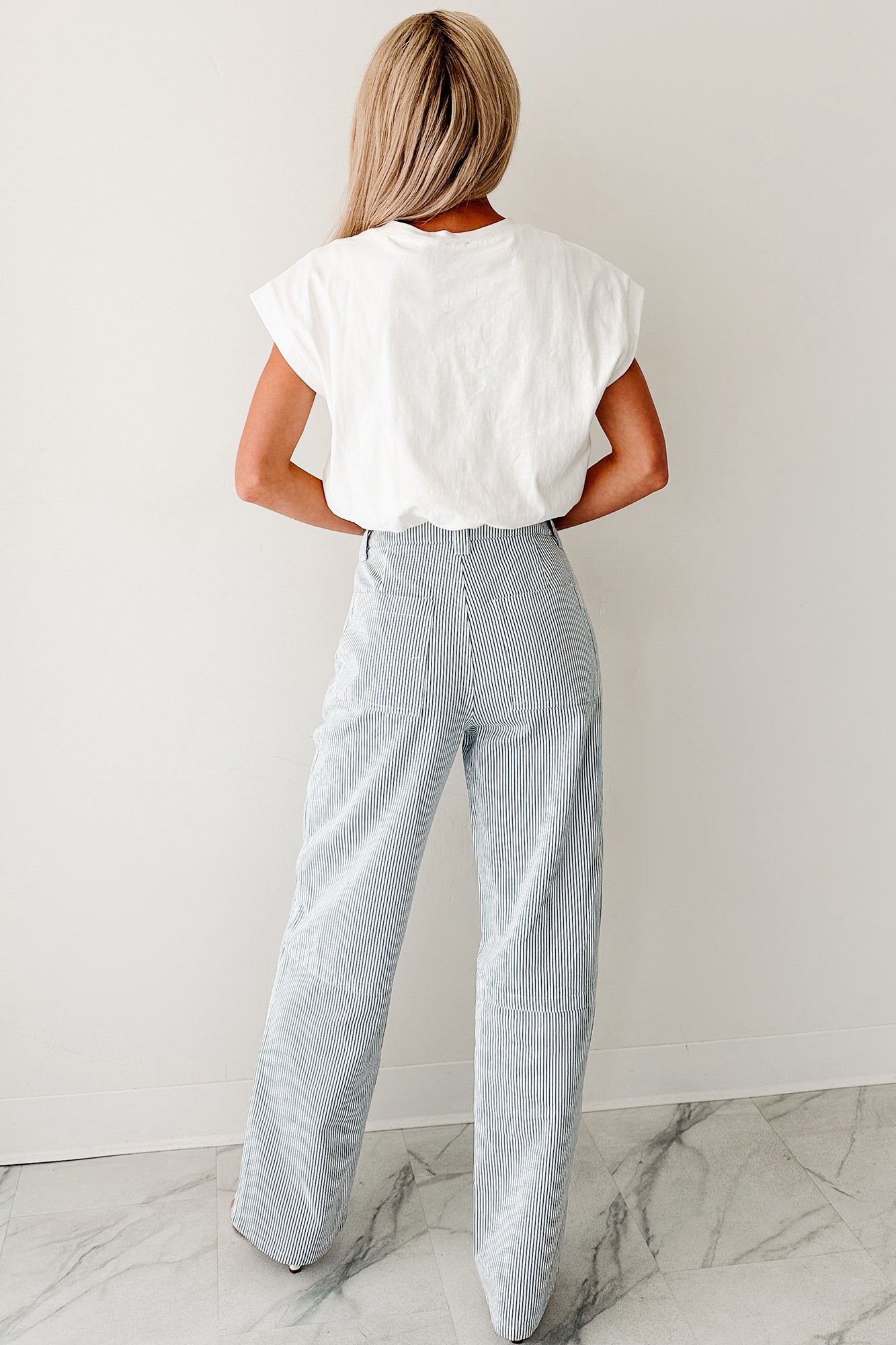 Mind Over Matter Bubble Hem Top (White)