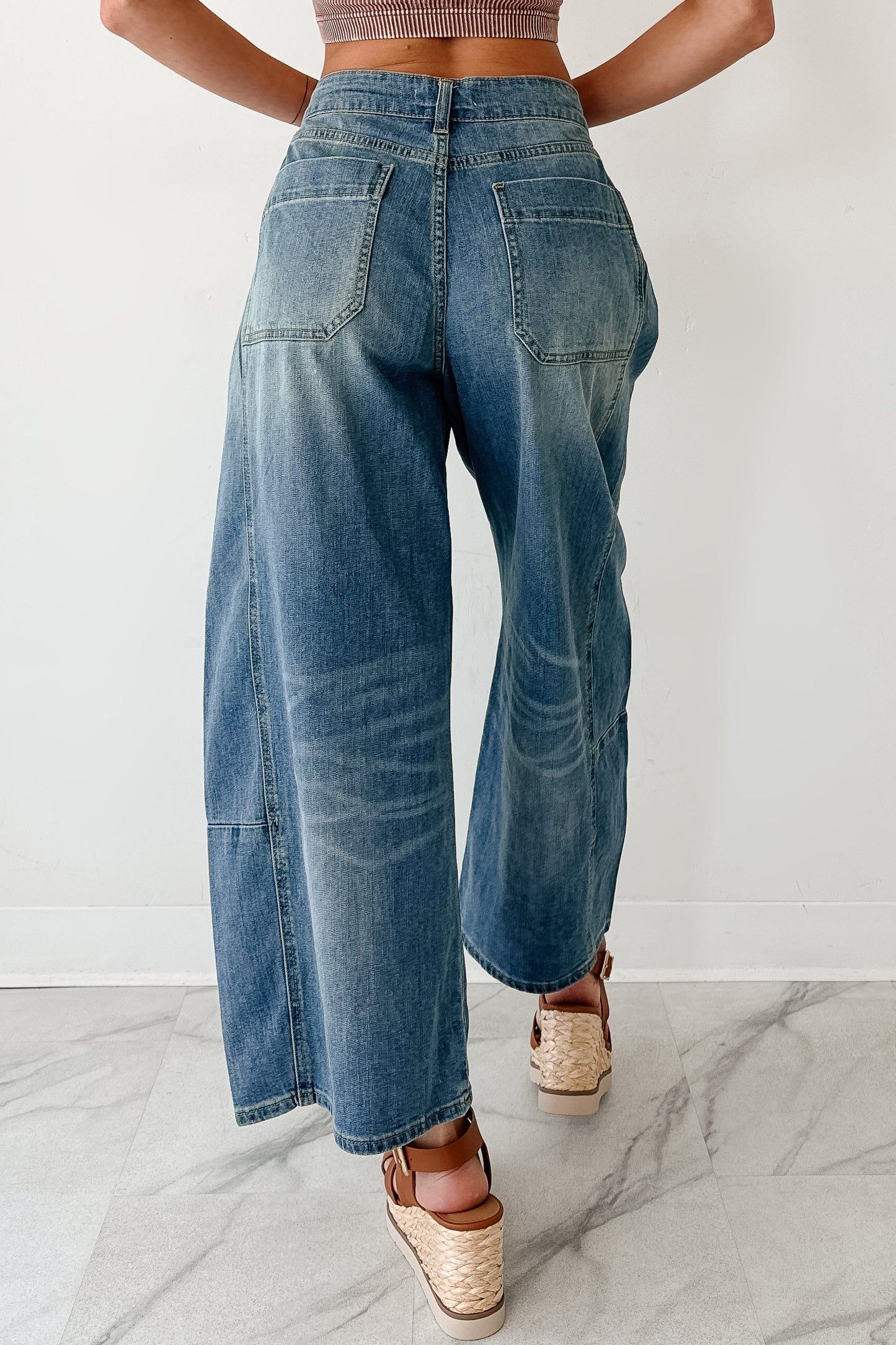 Frank High Rise Signature 8 Barrel Jeans (Medium)