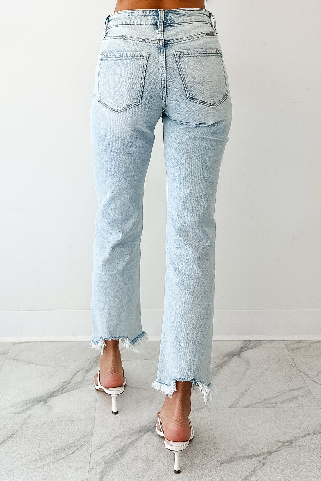 Melody High Rise Slim Straight KanCan Jeans (Acid)