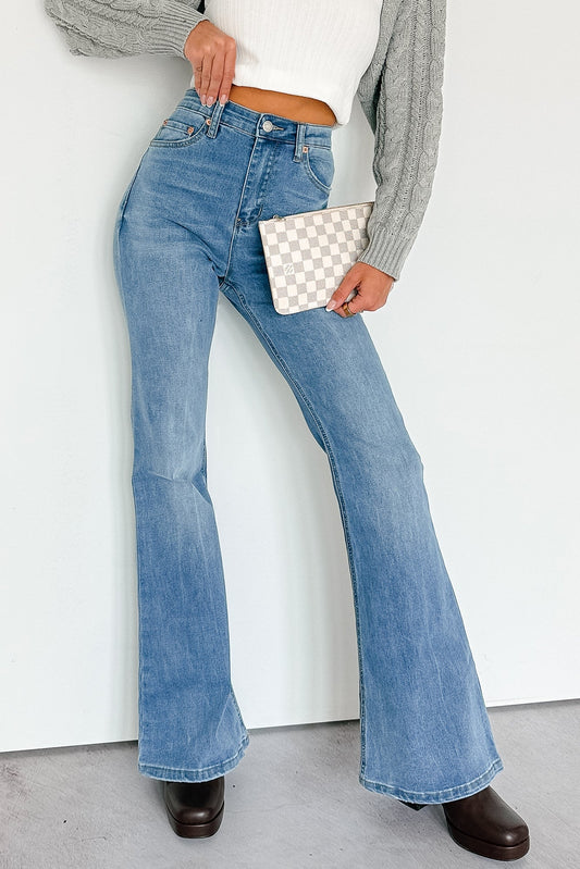 Lane Denim Signature 8 Flare Jeans (Medium Wash)