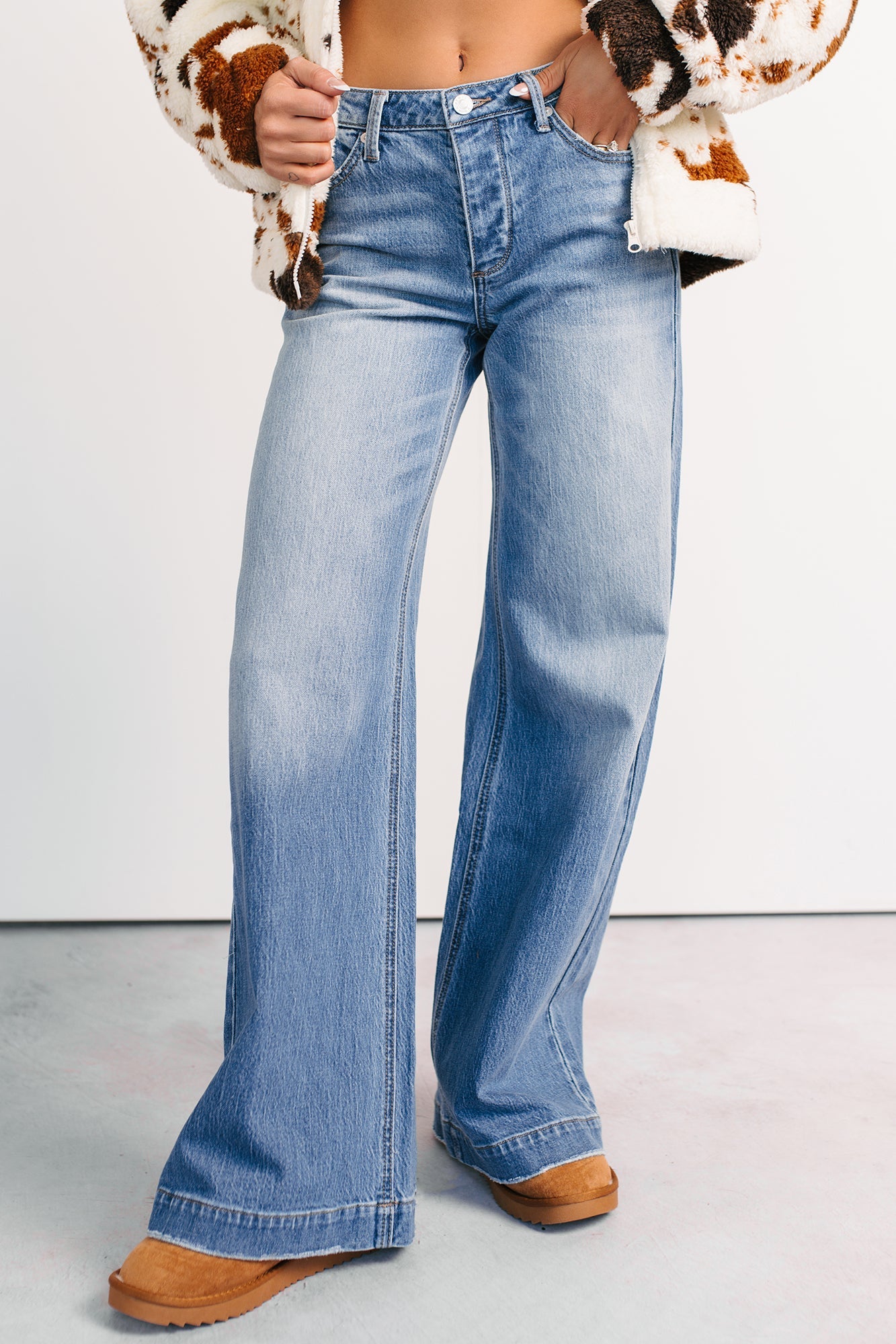 Ramon Wide Leg Jemina Denim Jeans (Medium)