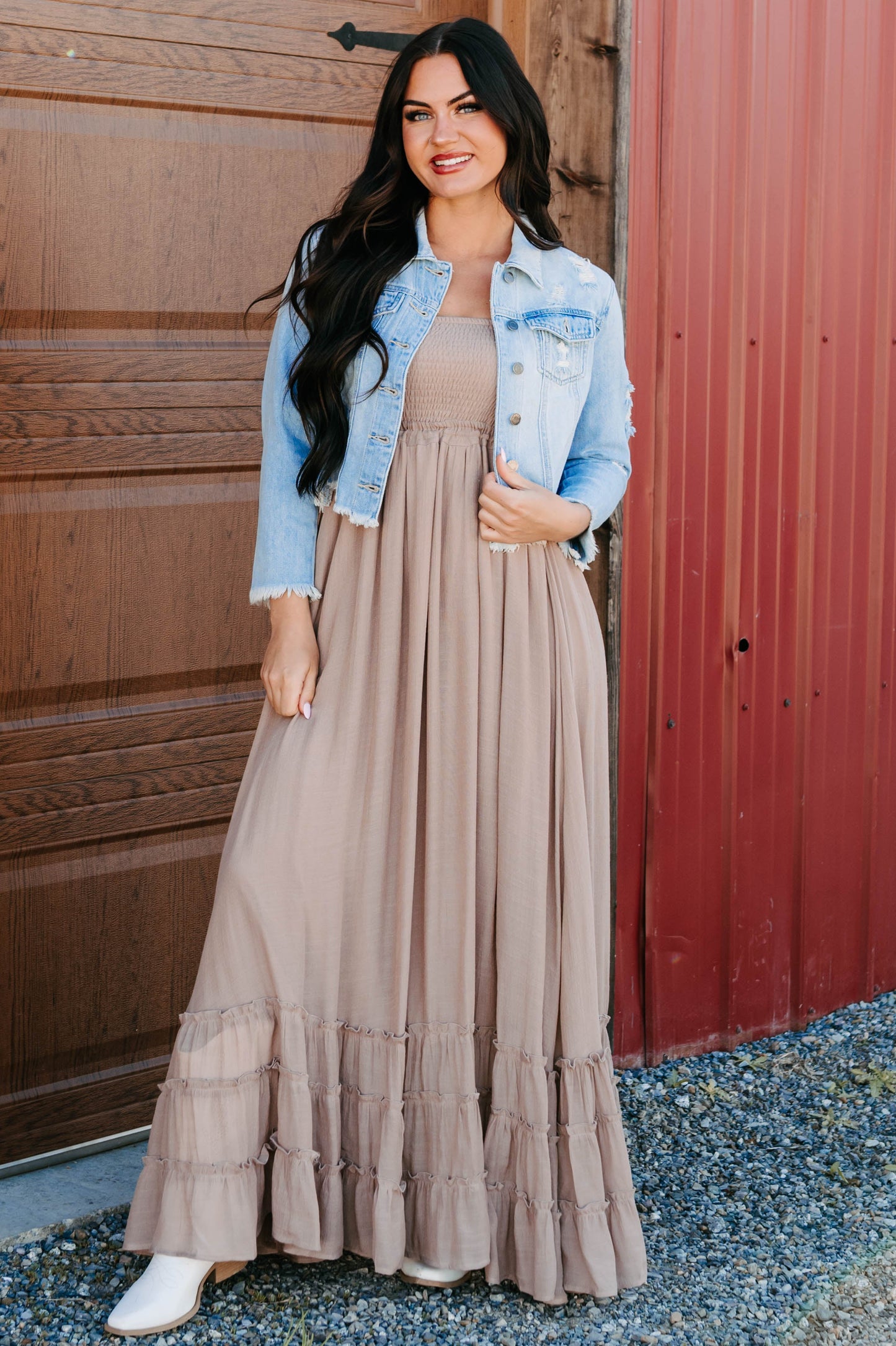 Bold By Nature Cello Distressed Denim Jacket (Light)